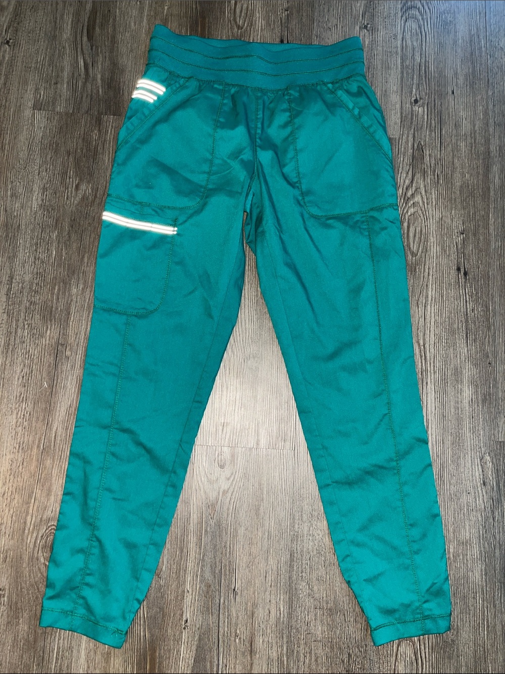 REVOLUTION Teal Elastic-Waist Cargo Pants
